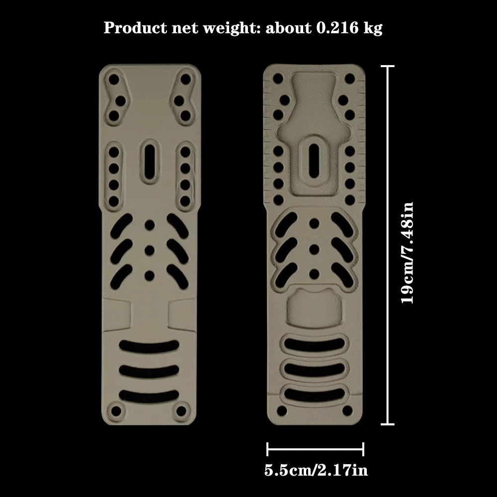 Tactical Holster Adapter Compatible With SAFARILAND Variety Of Mainstream Holsters 3 Levels Of Height And Tilt Angle Adjustment