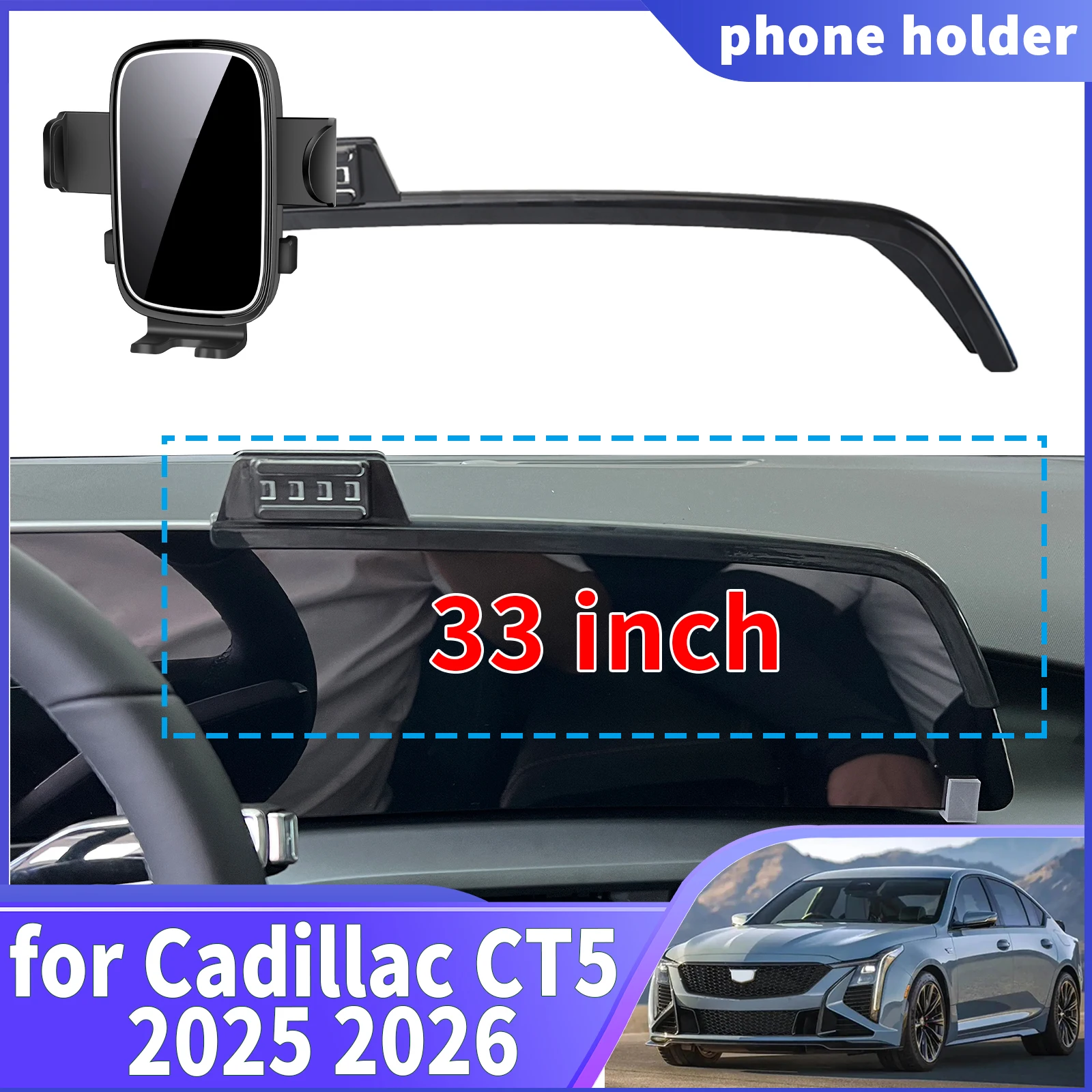 

fit for Cadillac CT5 2025 2026 ​​​​Navigation Phone Holder Mount Customized Car accessoires