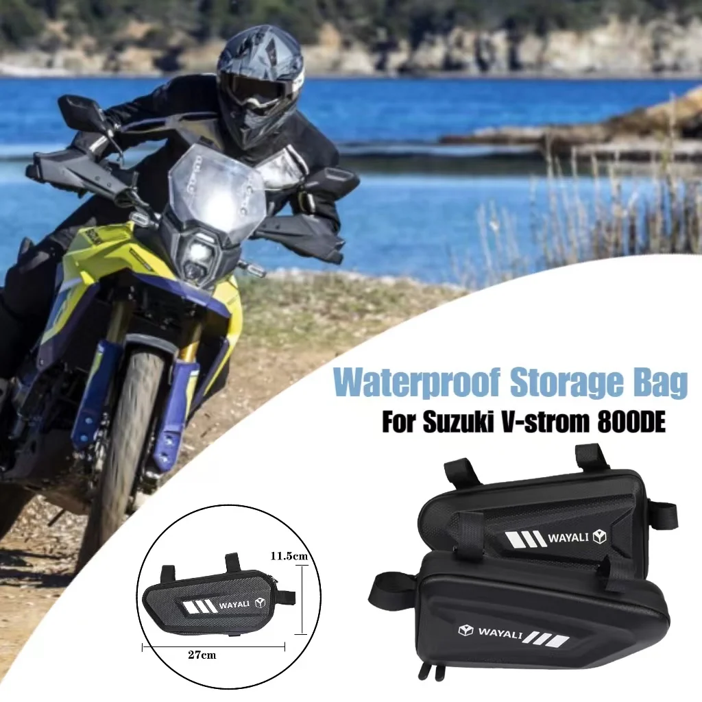 For Suzuki V-strom 800DE Accessories Hard Shell Triangle Side Case Bag Waterproof Storage Bag