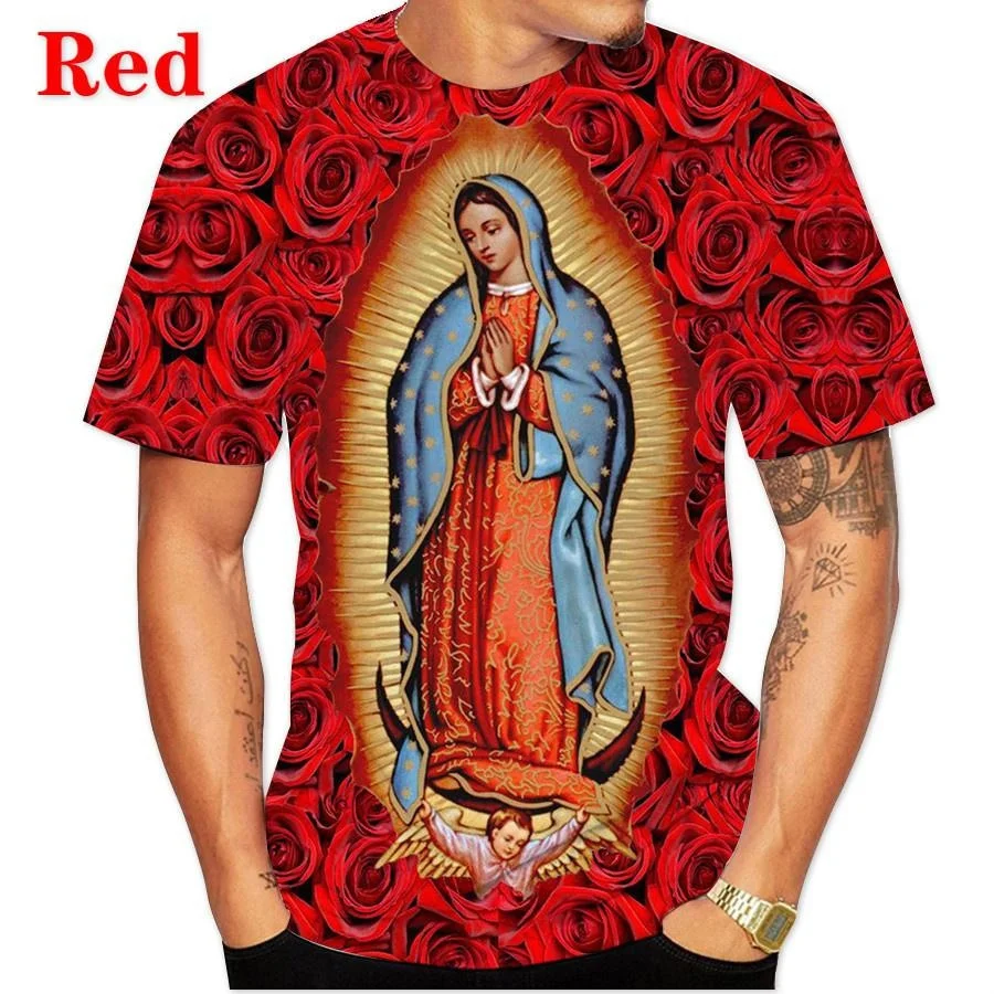 New 3D Printed About Jesus Love Everone Christian T Shirt Men's Casual O-Neck Short Sleeves Personality Cool Street Tees Tops