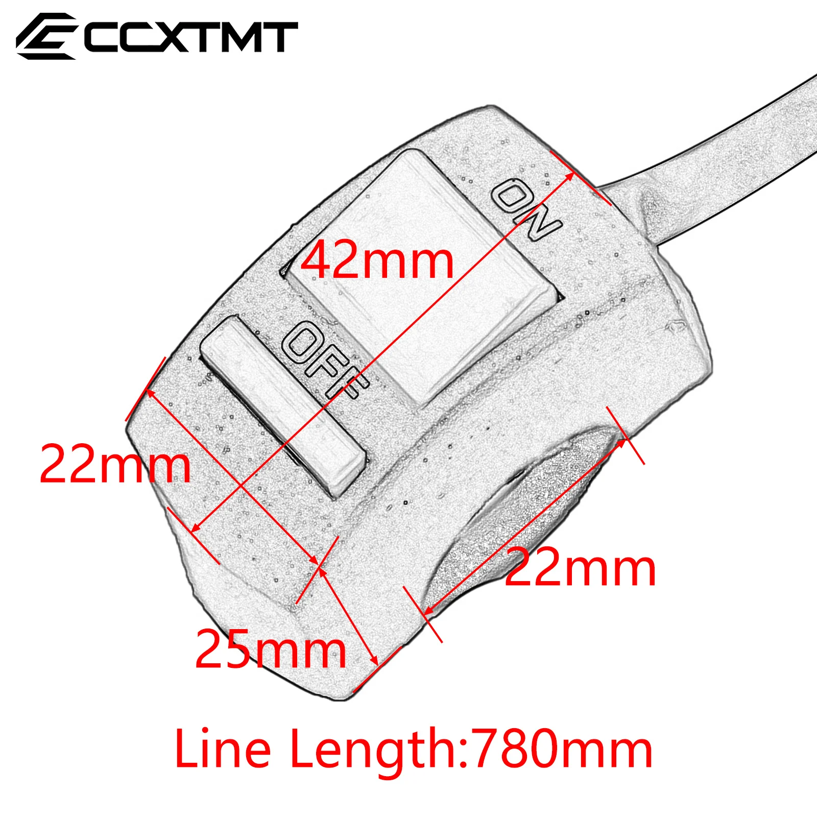 Motorcycle Flameout Switch ON/OFF Button Headlight Switches Warning Light Switch For ATV Scooter Bike Honda Yamaha KTM Kawasaki