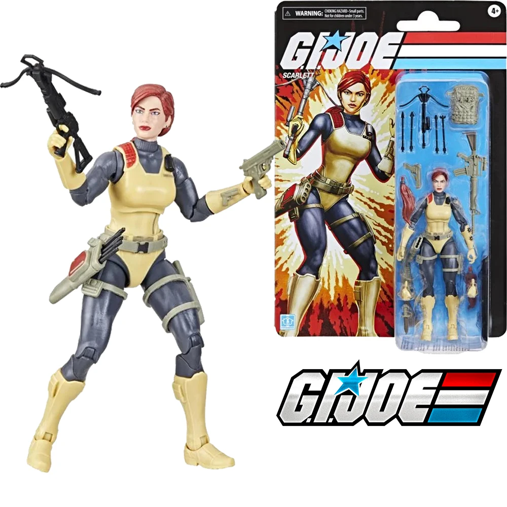 

Аксессуары Оригинальные Gijoe классическая серия ретро коллекция Scarlett 6-дюймовые фигурки аниме модели игрушки подарки для фанатов мальчиков