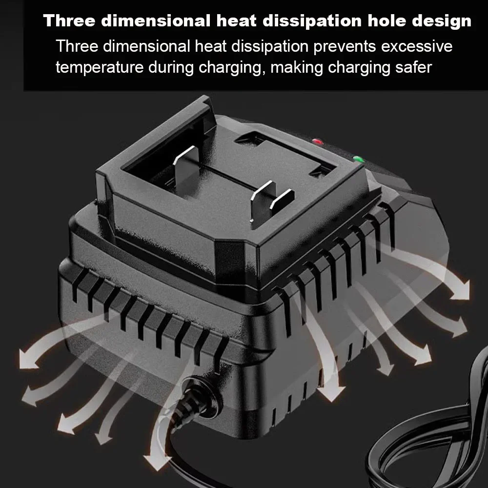 12,6V 18V 21V Ladegerät für Makita Elektrobohrmaschine, Elektroschrauber, Elektrolüfter, Schleifmaschine, Ladegerät für Elektrowerkzeuge, Akku-Ladegerät – Detail 10