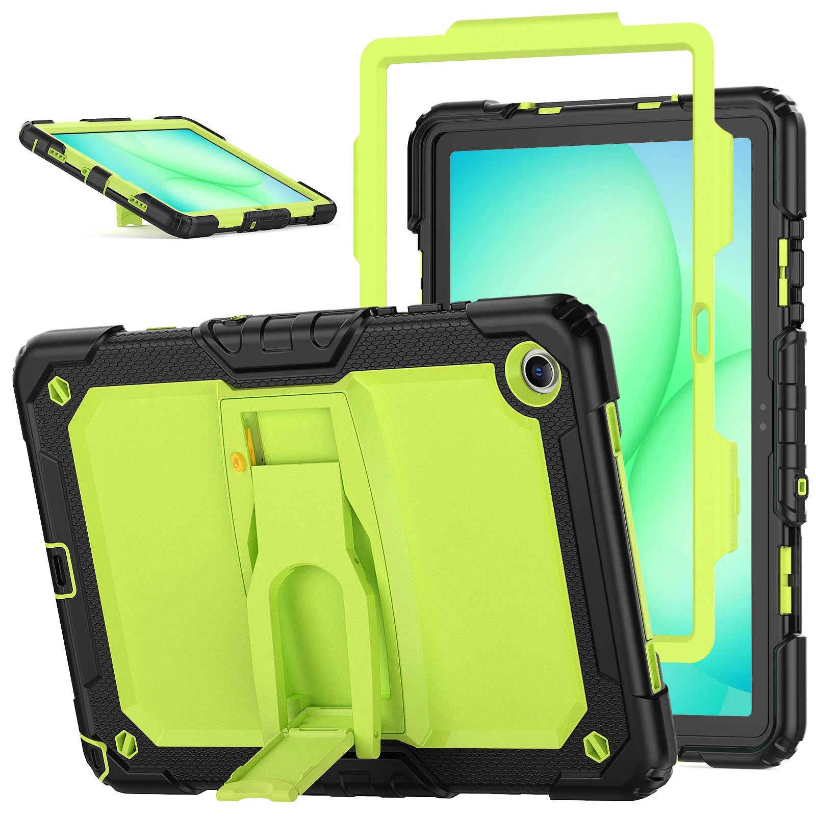 3-Layers Kickstand Case For Samsung Tab A11 A9 Plus 2025 2023 11.0 inch SM-X230 X236 X210 X215 X216B X218U Hybrid Rugged Cover