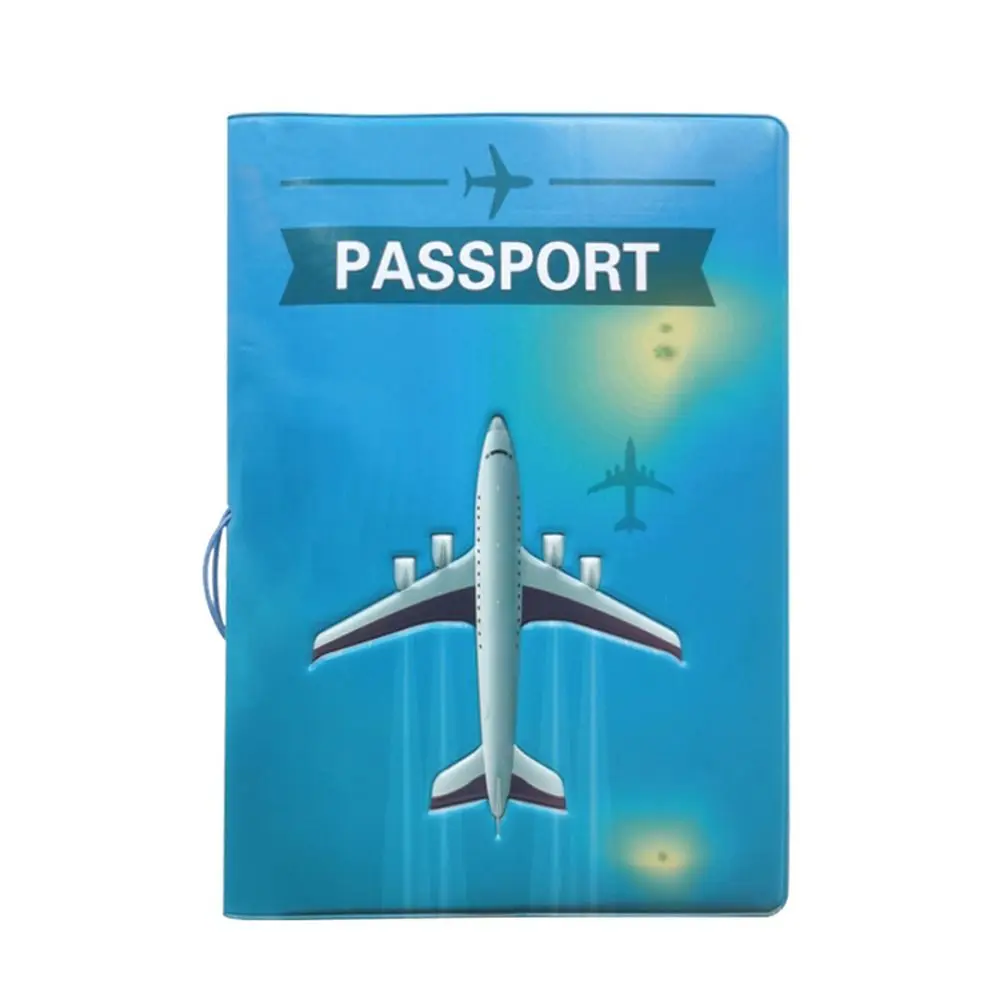 Multicolor Passport Cover World Traveling World Landmarks Ticket Clamp Multi-function Travel Accessories Card Package Bag Unisex