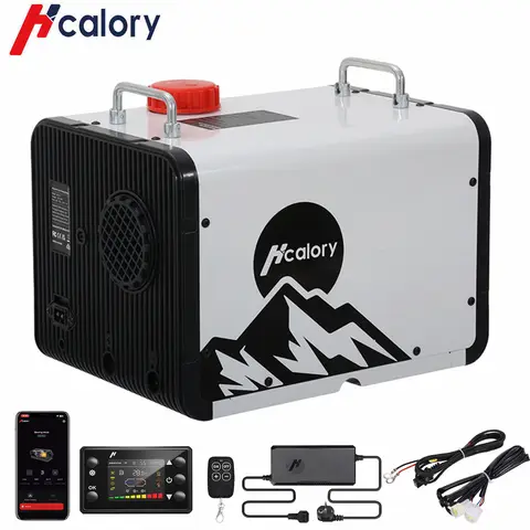 Hcalory HC2-H Diesel Heater 8KW, All-in-One 12V/24V & AC110-240V Portable Air Heater for Home, RV, Truck, Car