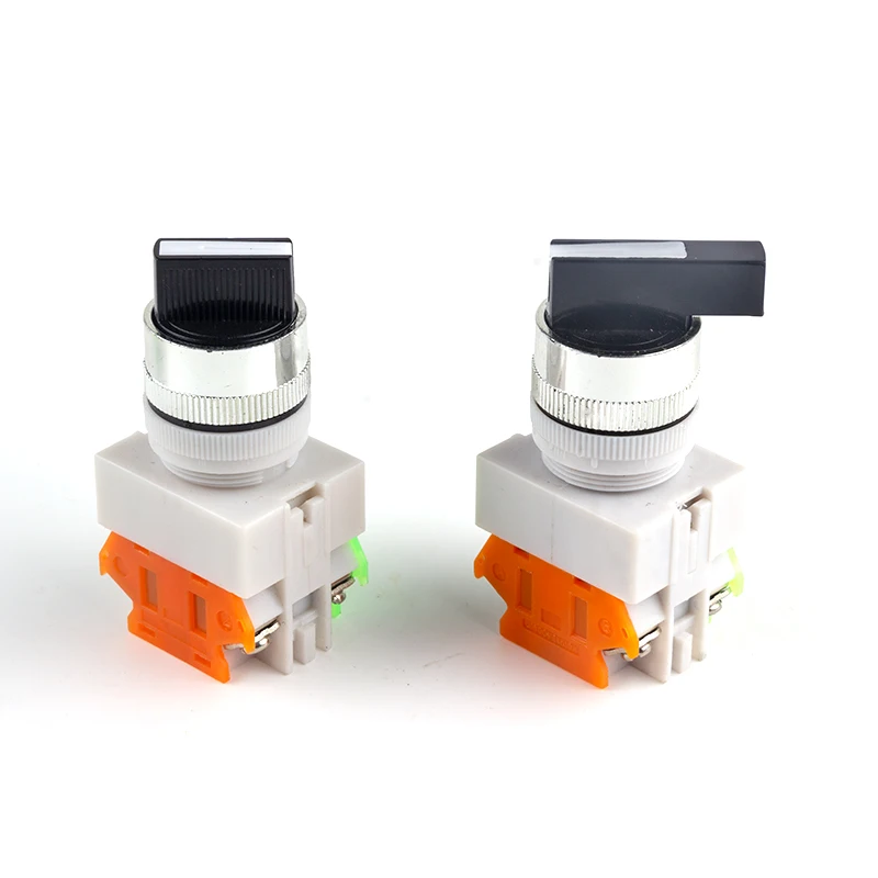 22mm LAY37-11X2 LAY37-20X3 Self-locking/Latching Knob Switch 2 Position 3 Position 10A/660V Selector Switch