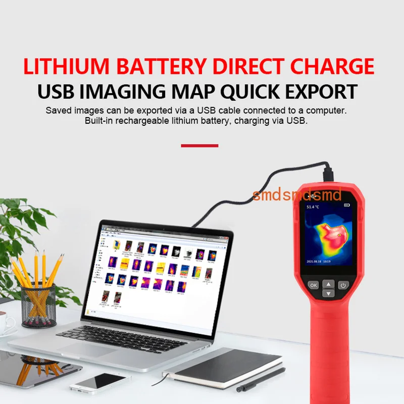 UTI120S Thermal Imaging Camera 120x90 Pixel Construction Thermal Imager For Repair Floor Heating Tube Testing view 4
