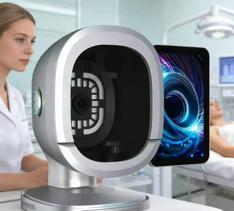 New 3D Facial Skin Health Analyzer 8 Spectrum Acne Facial Skin Analysis Tester Professional AI Home Beauty Device