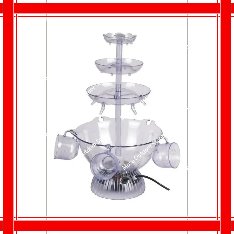 

5 cups, red wine, fountain, can be used for parties, cocktails, large quantities from excellent UL plugs
