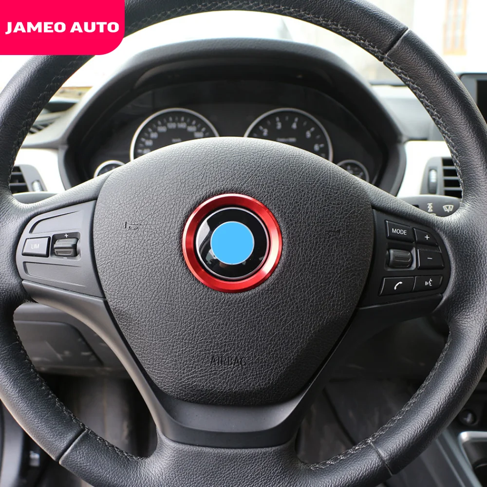 Car Steering Wheel Center Ring Cover Trim Sticker Fit for BMW 1 3 4 5 7 Series M3 M5 GT3 E81 E87 F30 34 F10 GT5 X1 X3 X5 X6