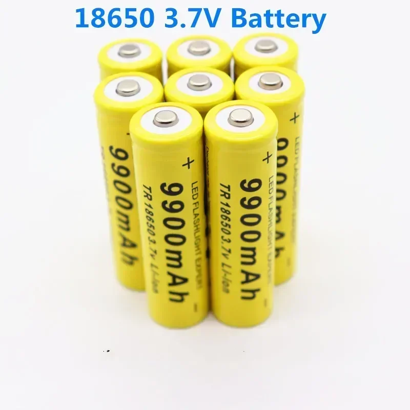 2-20pcs/Lot 18650 battery 3.7V 9900mAh rechargeable liion battery for Led flashlight Torch batery litio battery+ Free Shipping