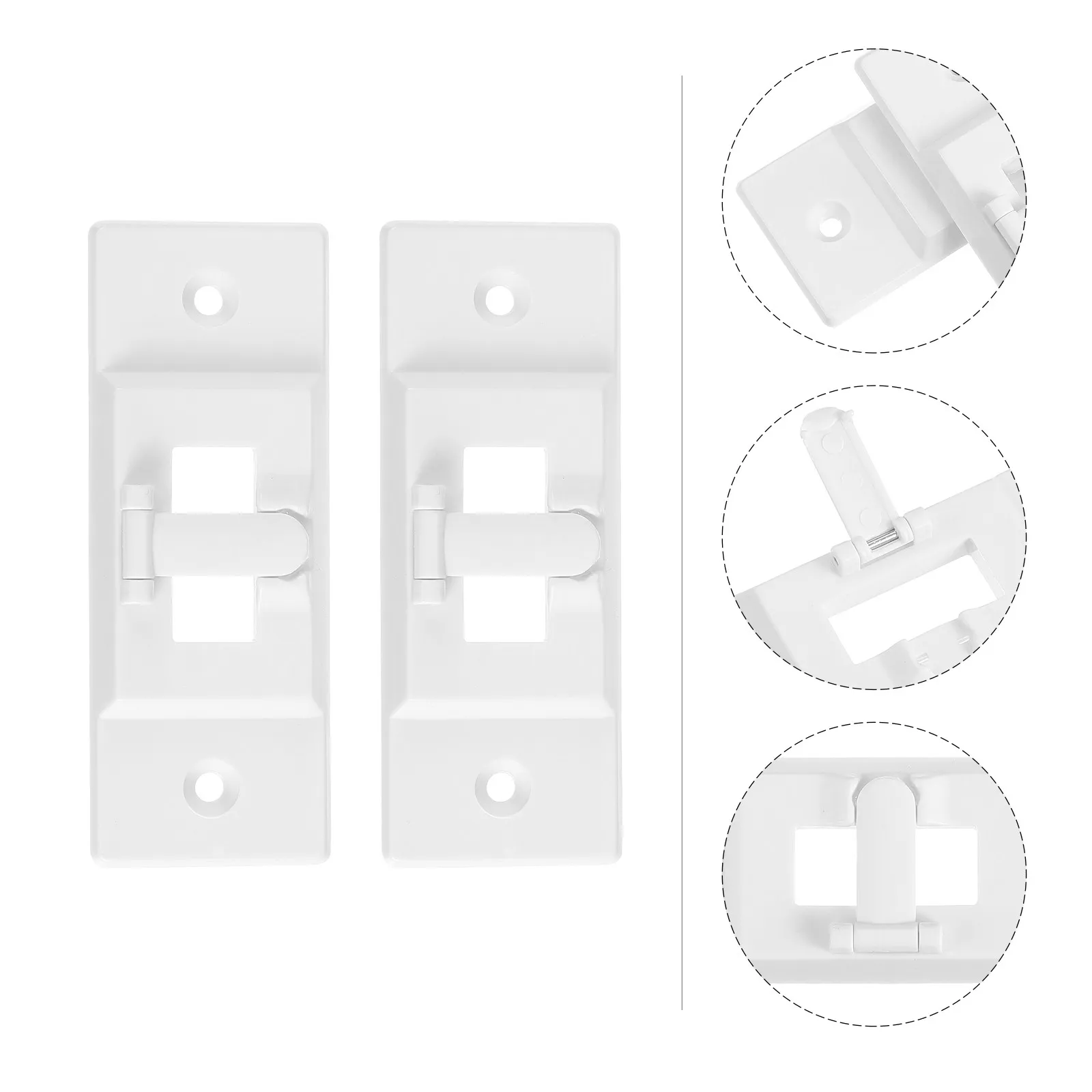 

2Pcs Safety Switch Locks Protective Covers for Standard Toggle White Household Wall Functional Lids Protective Covers