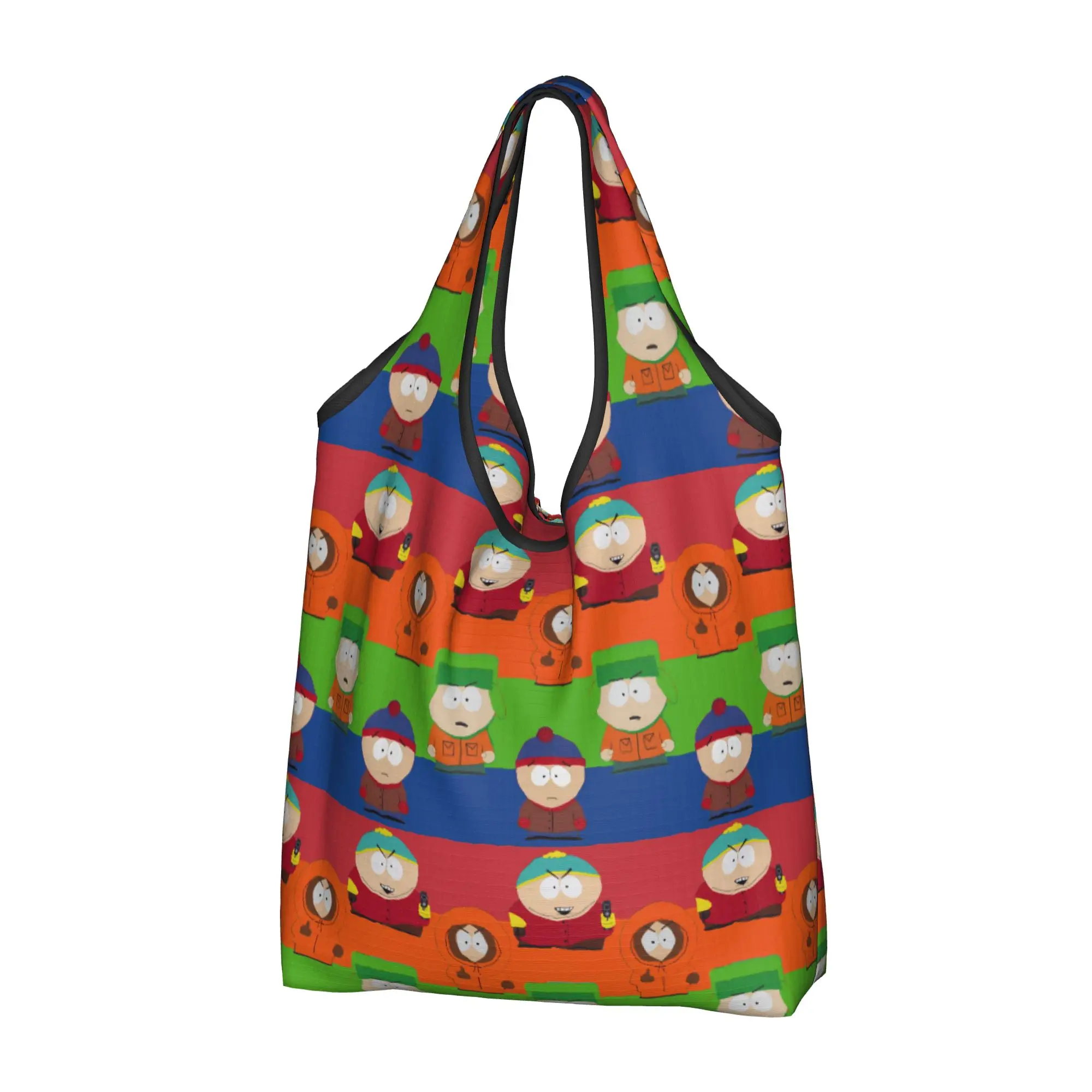 Funny Printing S-Southes Cartoon Hot Shopping Tote Bag Portable Shoulder Shopper Comic Handbag