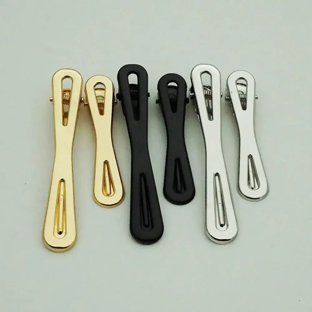 

10Pcs/lot Stylish Metal Hair Clips for Women - Elegant Gold Black Silver Barrettes for Everyday Use