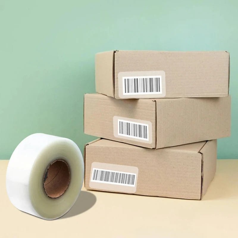 1Roll PVC Transparent Sticker Scrapbooking For Package And Envelope Seal Labels Clear Stickers Waterproof Adhesive