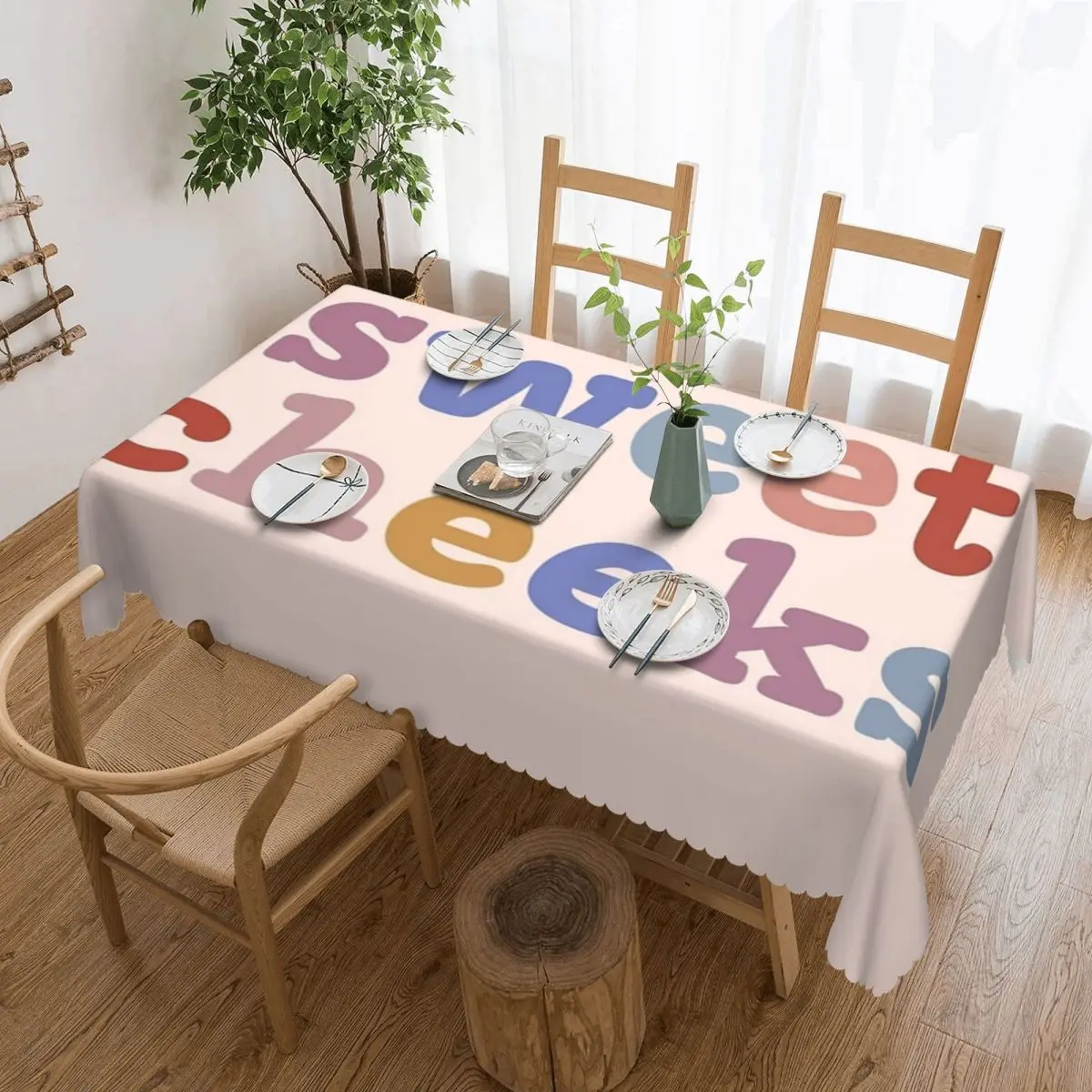 

Sweet Cheeks Tablecloth 54x72in wrinkle resistant Home Decor Great Gift