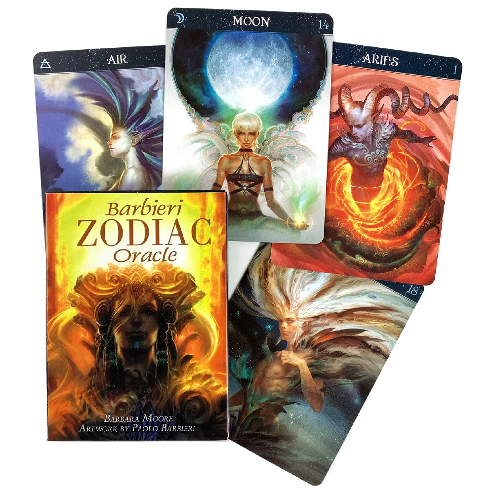 Barbieri Zodiac Oracle Cards Divination Tarot Board Game Deck Fortune Telling Family Party Guide Versions Edition