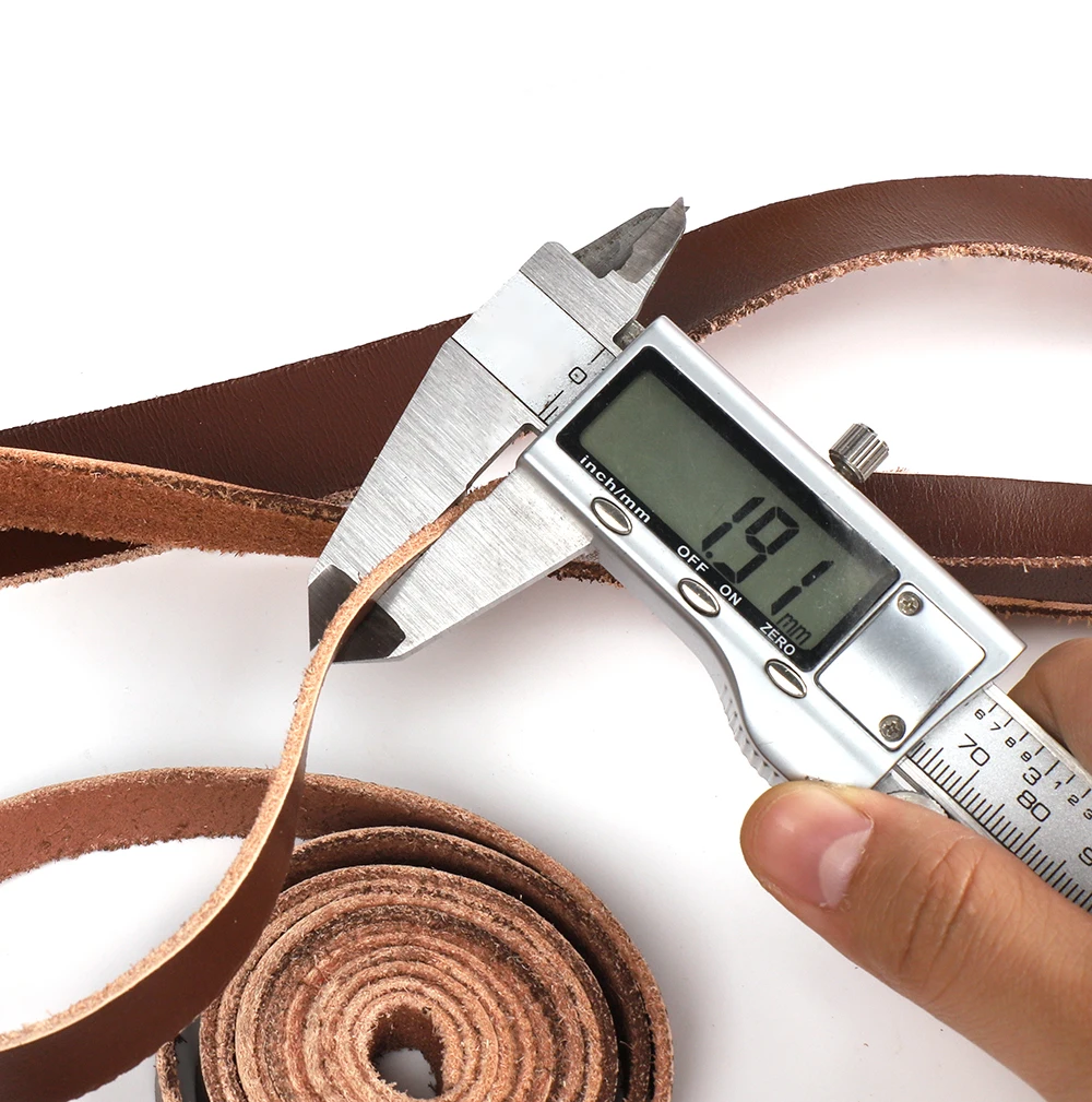 1 Roll 2 Meters DIY Genuine Leather Strips for Bag Accessories Belt Handle Crafts Making Cow Leather Strap Braided Threads