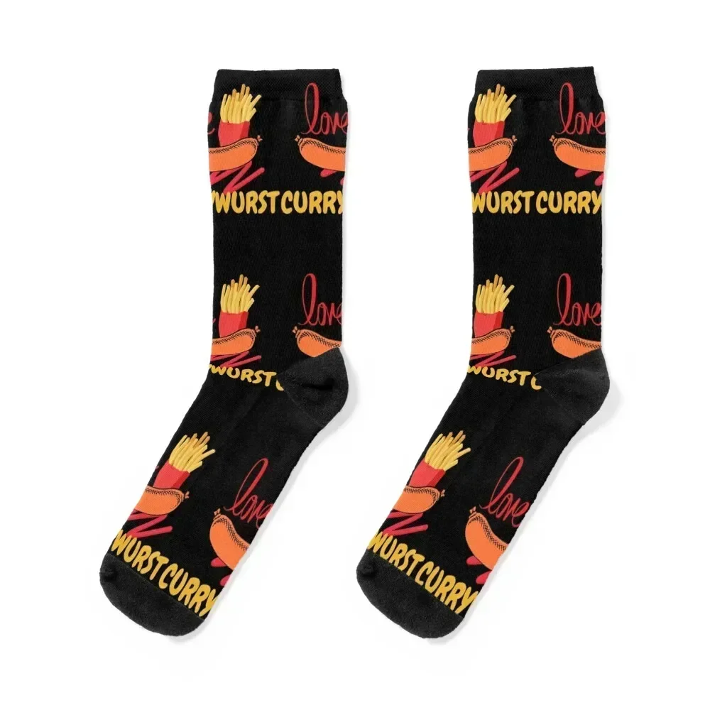 

currywurst day Socks hiphop christmas gifts custom sports Socks For Men Women's