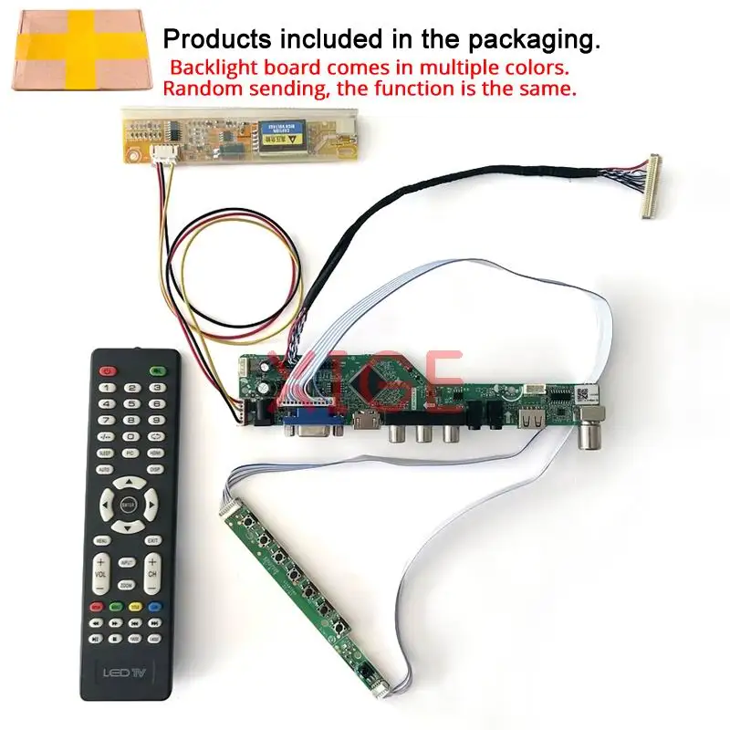 Scheda controller unità schermo adatta QD14XL12 QD14XL19 QD14XL07 QD14XL20 1CCFL 1024*768 USB + AV + VGA + HDMI 1024x768 30Pin LVDS Kit fai da te