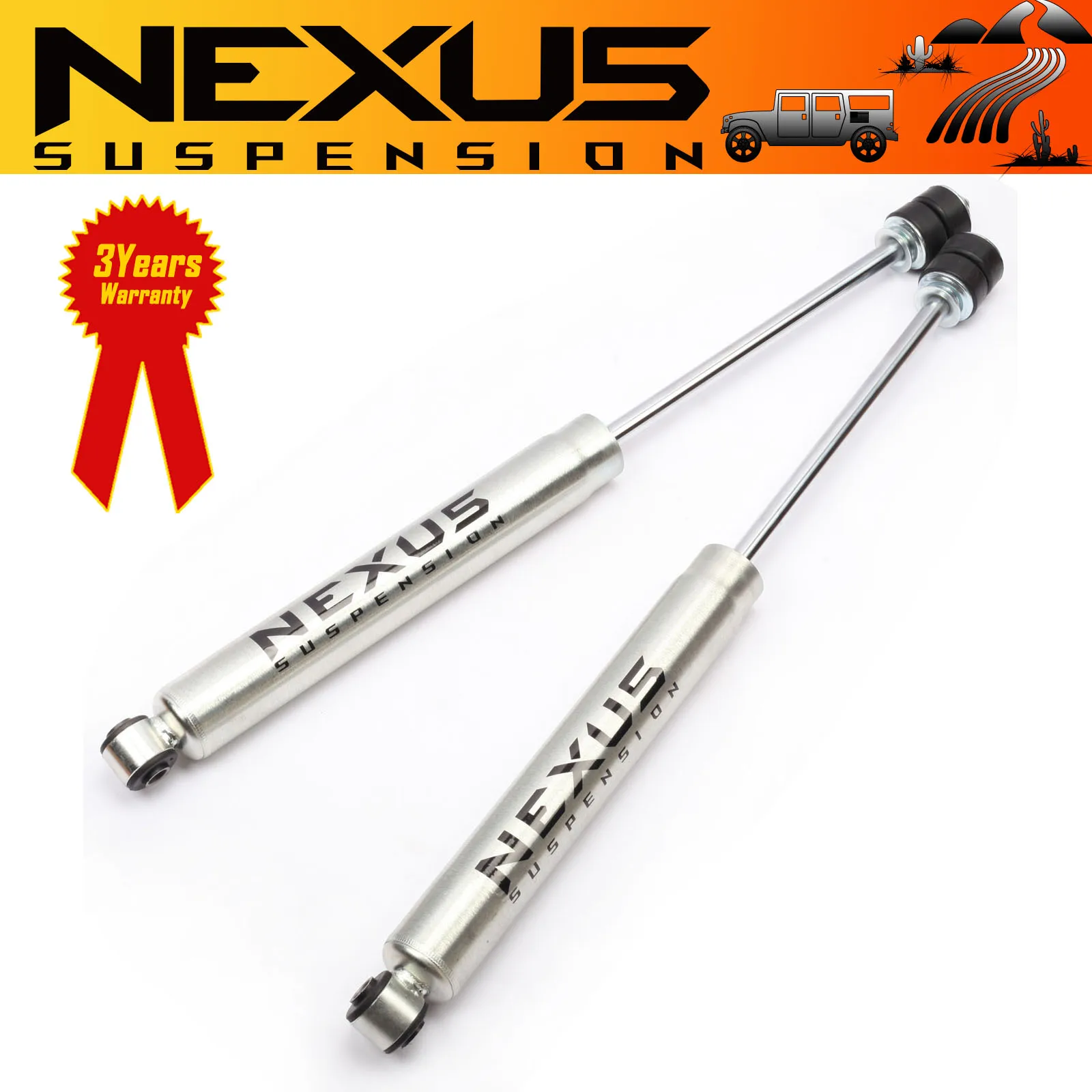 

NEXUS SUSPENSION 4.5-6" Lift Rear Shock Absorber for RAM 2500 2WD/4WD (2014-2022),Pair Pack Zinc Plated Coating