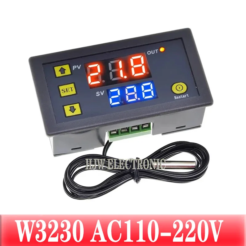 W3230 Digital Temperature 12v 24v 220v Thermostat Regulator Heating Cooling Control Thermoregulator