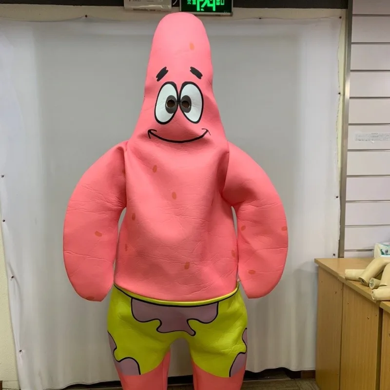 Anime Patrick der Stern Kostüm Cartoon Anime SpongeBob Schwammkopf Cosplay Kostüm Schwamm-Jumpsuit für Halloween Karneval Party Kostüme