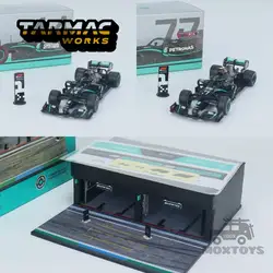 Tarmac Work 1:64 2020 F1 MB W11 Tuscan Model Car /Garage diorama