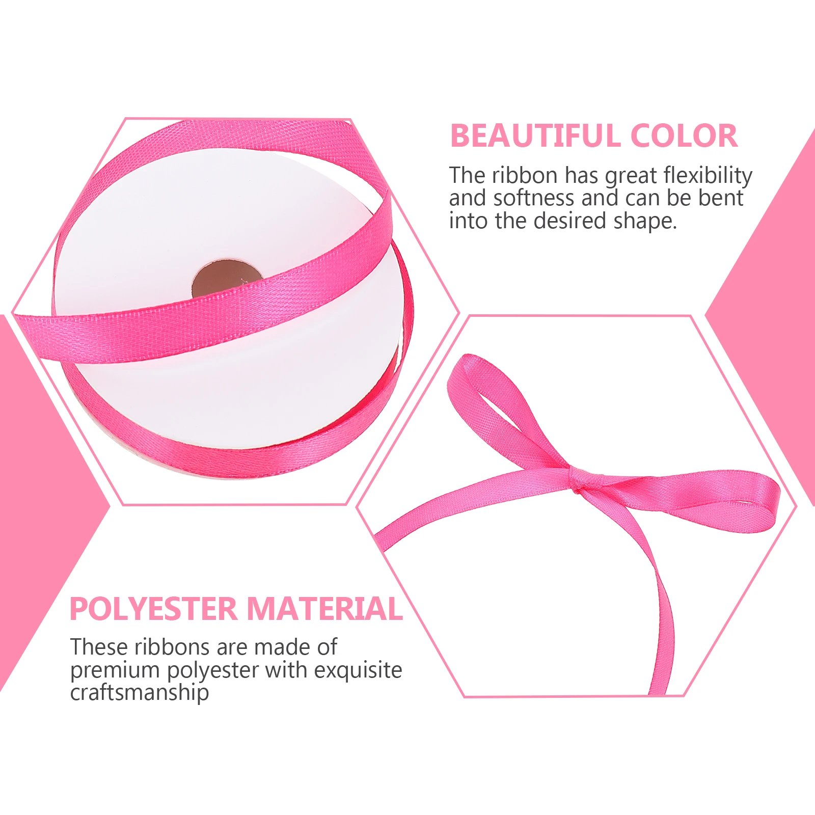 

18 Rolls Gift Wrapping Ribbon Soft Ribbons Wedding Cake Romantic for Crafts Polyester Decorative Unique