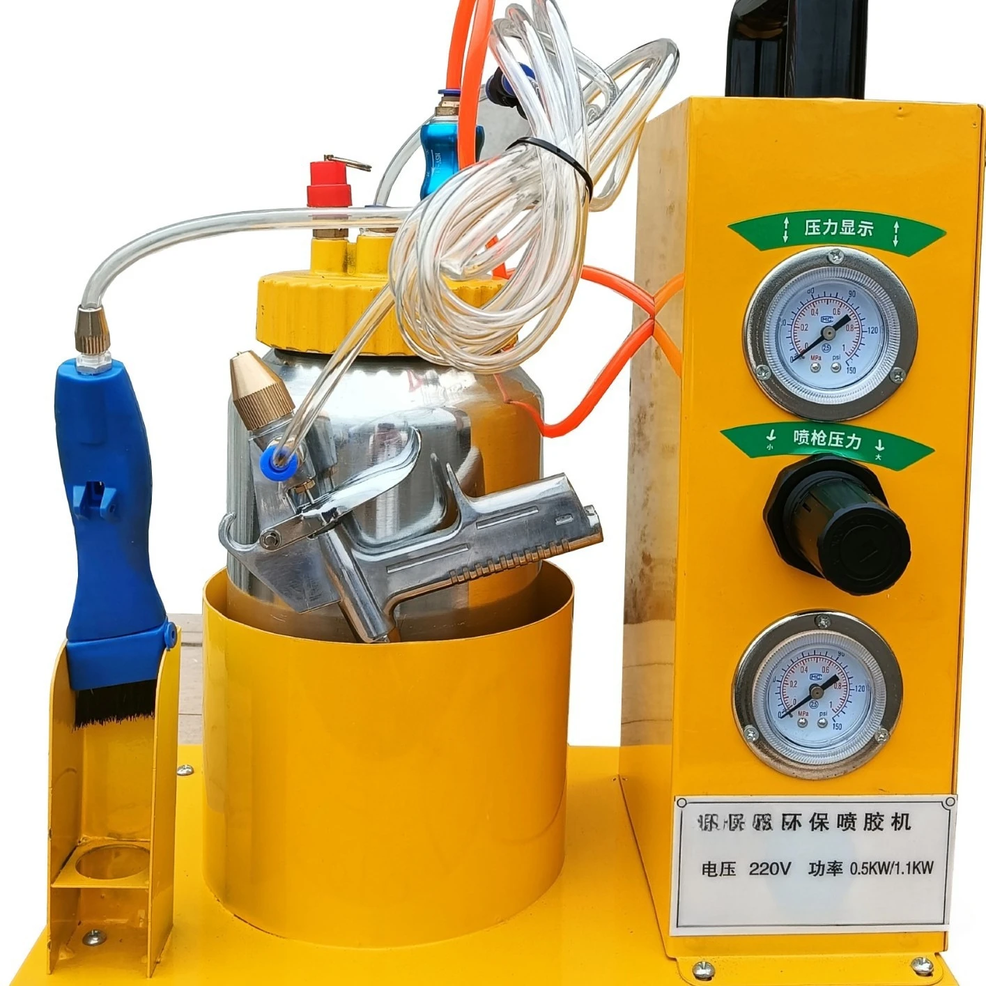 Glue brushing machine replenishing machine spraying Packaging box Leather gluing Water-based glue