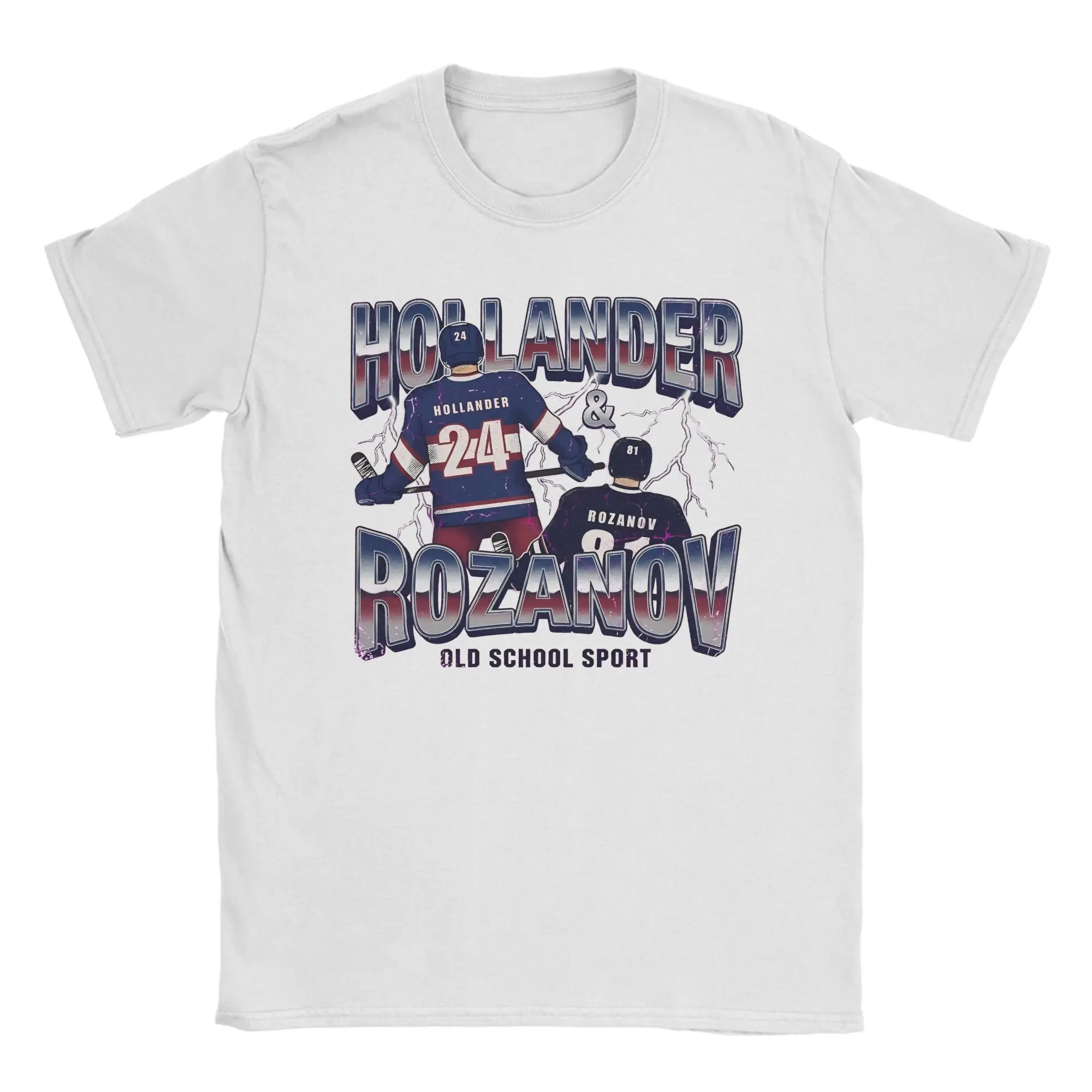 

Уличная футболка Beach Hollander 24 Rozanov 81 Retro Hockey Rivalry Модные крутые футболки Хлопковая футболка для мужчин Потрясающие топы