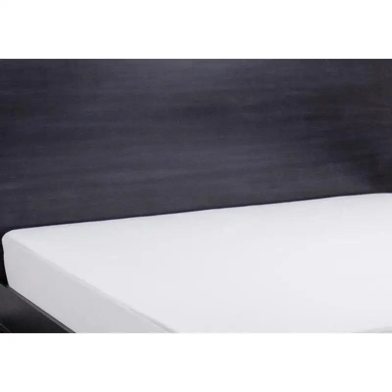 Protector de colchón completo hipoalergénico de polietileno con parte superior lisa: funda de colchón transpirable, impermeable y suave para aliviar alergias y