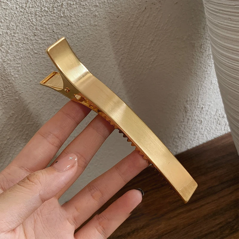 Frauen Elegante Haarspangen für Mädchen Koreanische Metall Haarklammern Haarnadel Haarspangen Pony Entenschnabel Clip Pferdeschwanz Modeaccessoires – Detail 8