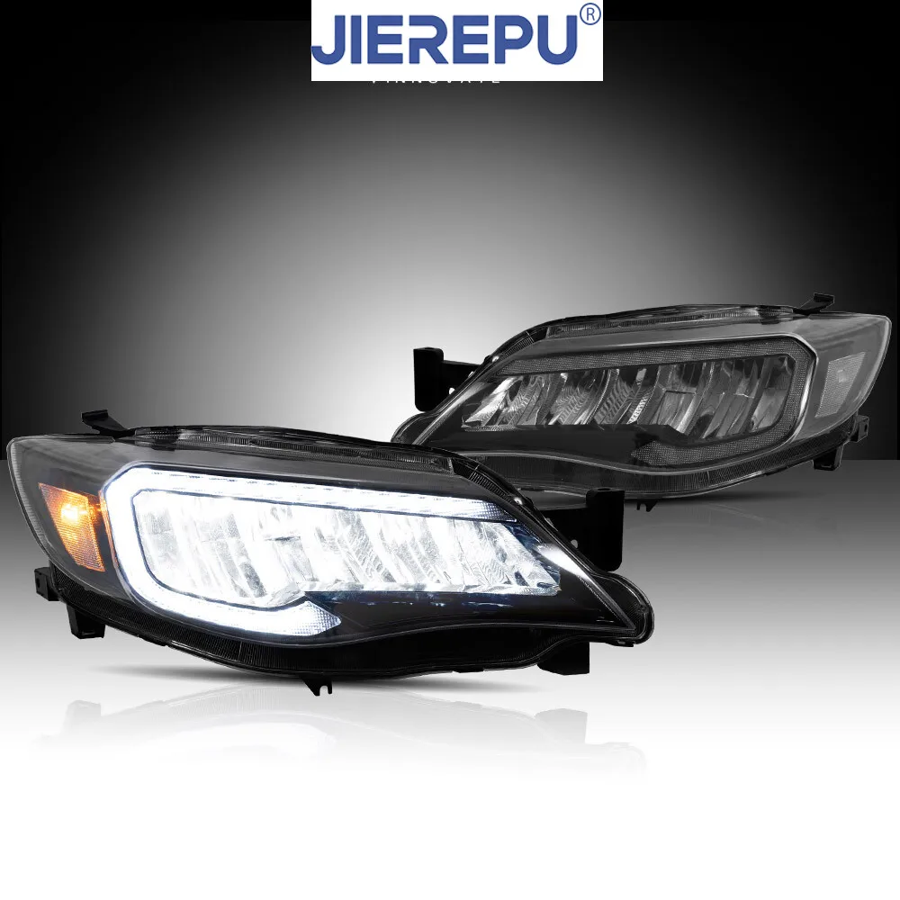 

1Pair Turn Signal For 2008-2014 Subaru Impreza WRX LED Switchback Projector Headlights Animation