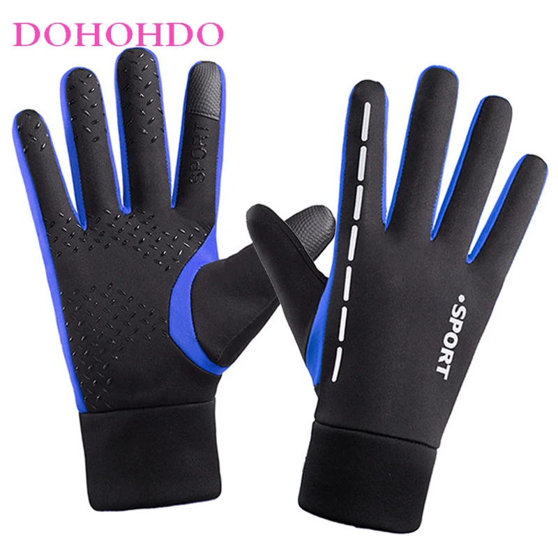 

Gloves Winter Men Women Touch-screen Black Gloves Refer Autumn Sports Outdoor Riding Elastic Anti-slip Motorcycle Gloves Guantes
