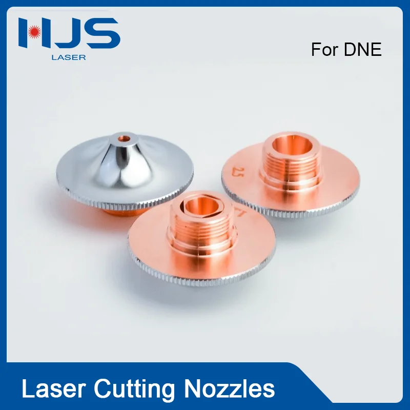 HJS Laser New DNE D28M12 Laser Nozzles Single/Double Layer Chrome Plated Copper Nozzles  for Cutting Machines