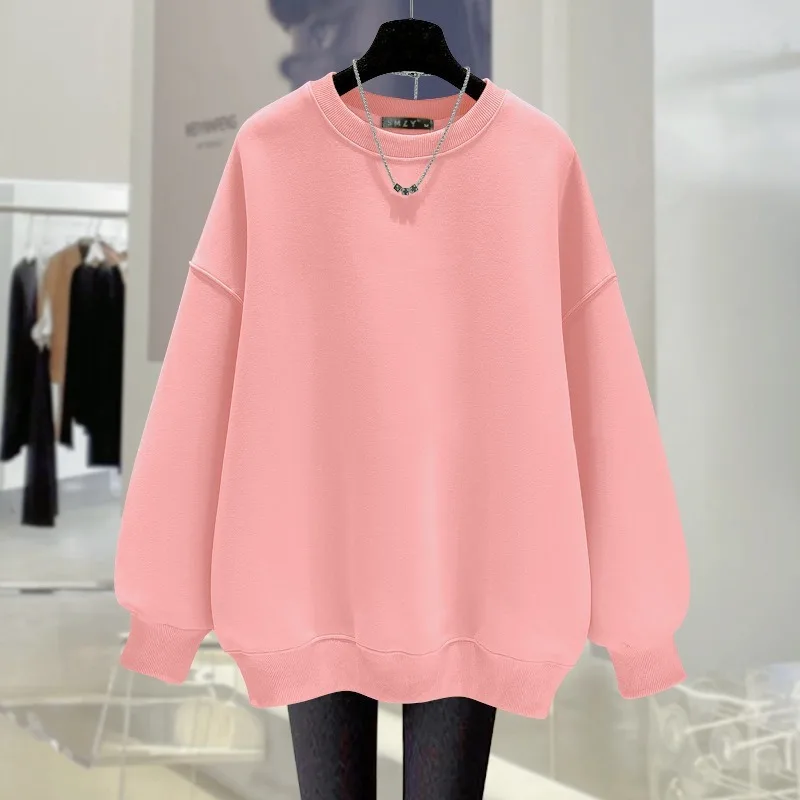 

Oversized hoodie with thickened lining for autumn/winter new Korean style; can be worn as an outer or inner layer trendy
