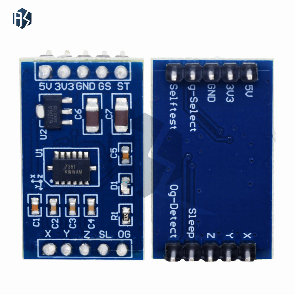 Module de vitesse de capteur d'accéléromètre 3.3v/5v MMA7361 MMA7260 pour Arduino pour UNO Raspberry pi