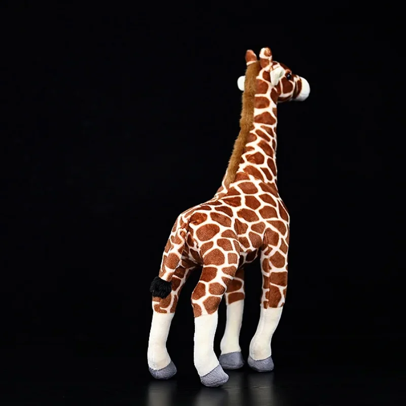 33cm Real Life Giraffe Plush Toys Cute Stuffed Animal Dolls Soft Simulation Giraffe Doll Birthday Gift Kids Toy Bedroom Decor