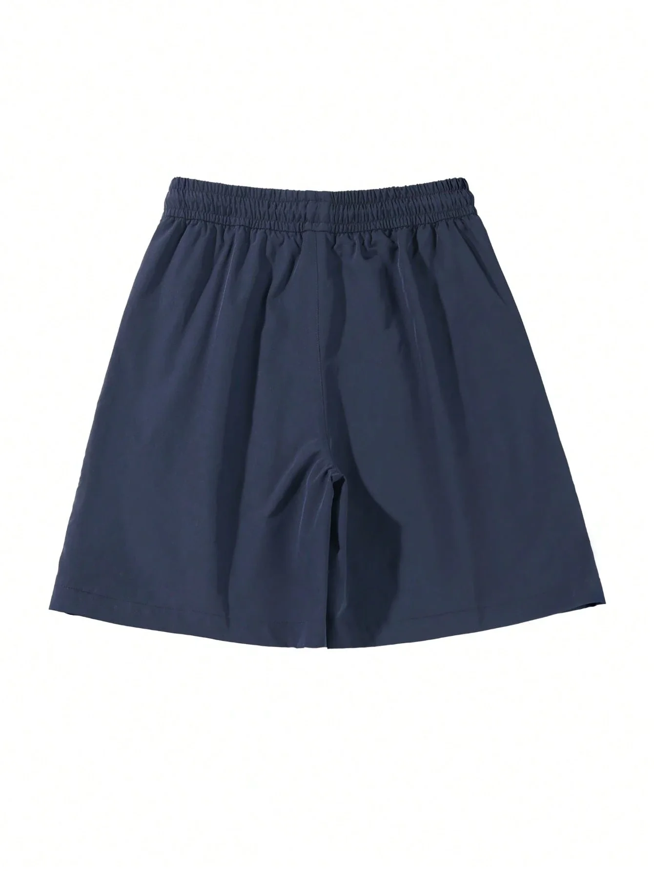 

Men's Navy Blue Drawstring Shorts Lightweight Loose Casual Bermuda Shorts For Summer