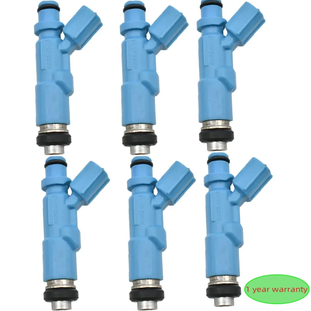 6pcs New Hight Quality Fuel Injector For Toyota- Yaris- Vitz- Verso- Prius- 23250-23020 23209-29015 2325023020 2320929015