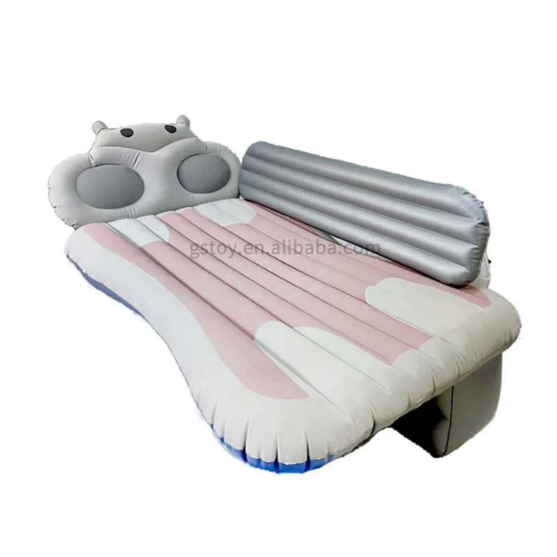 

STLF Customized Hippo SUV Inflatable Bed Camping Portable Trunk Flocked Backseat Nap Travel Sleep Mat Car air Mattress