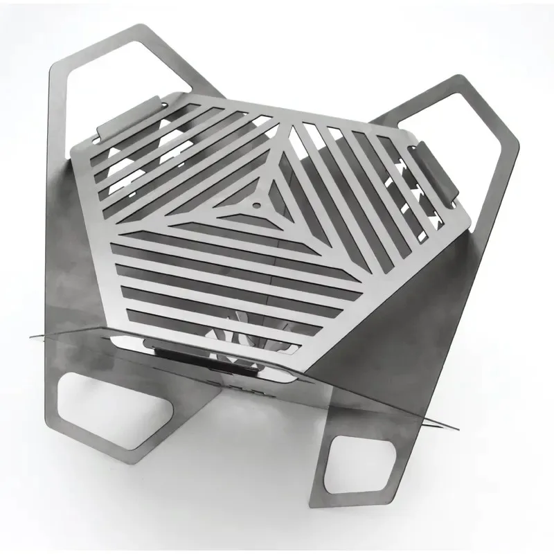 Hot Sale Outdoor Camping Fire Pit 304 Stainless Steel Portable Mini Grill