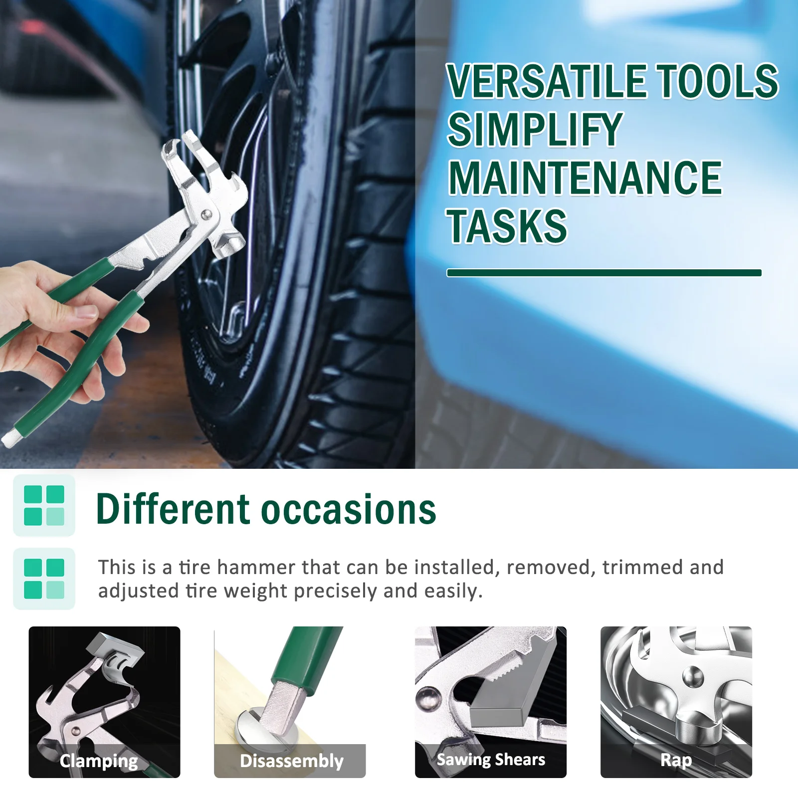 Car Tires wheel balancer Auto Wheel Weight Hammer Clip Installer Remover Pliers Car wheel balancer Repair Tool Car Accessories