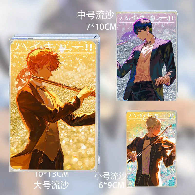 

Anime Haikyuu!! Shoyo Hinata Tobio Kageyama Sugawara Koushi Kei Tsukishima Cosplay Cartoon Quicksand Mahjong Desktop Ornament