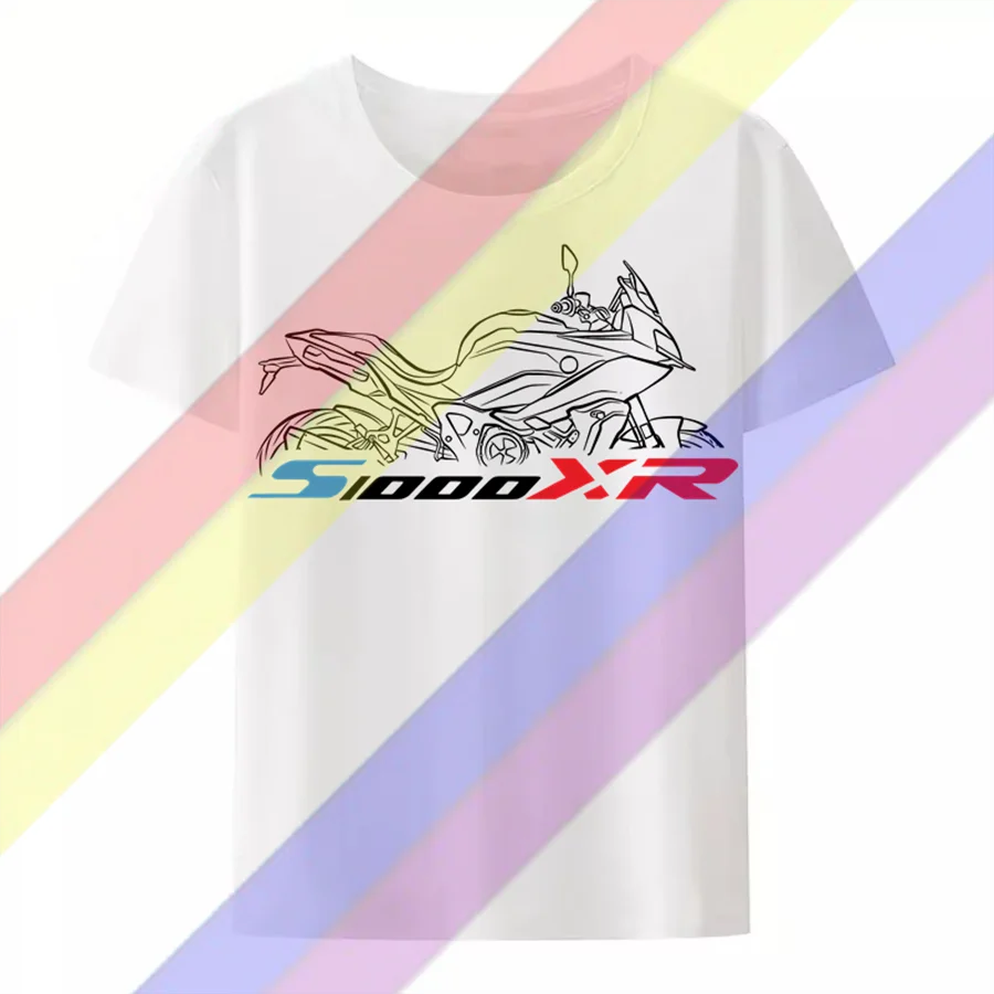 2024 New Summer Men's Casual S1000XR, Sports Motorcycle Rider Motorcycle T-shirt 100% Cotton S-3XL Cool T-shirt