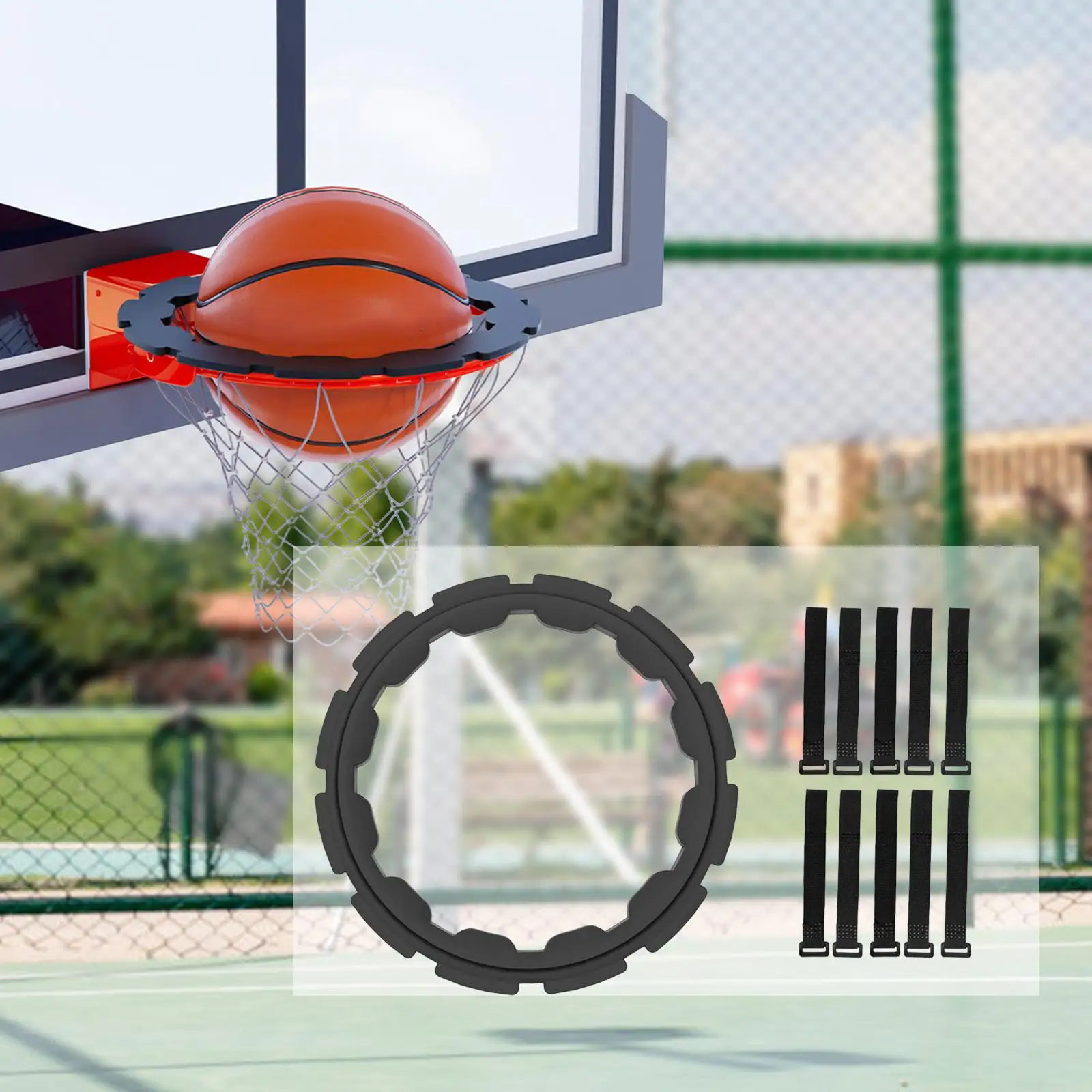 Basketball Hoop Shooter Afneembare velgverkleiner voor schietoefening Training