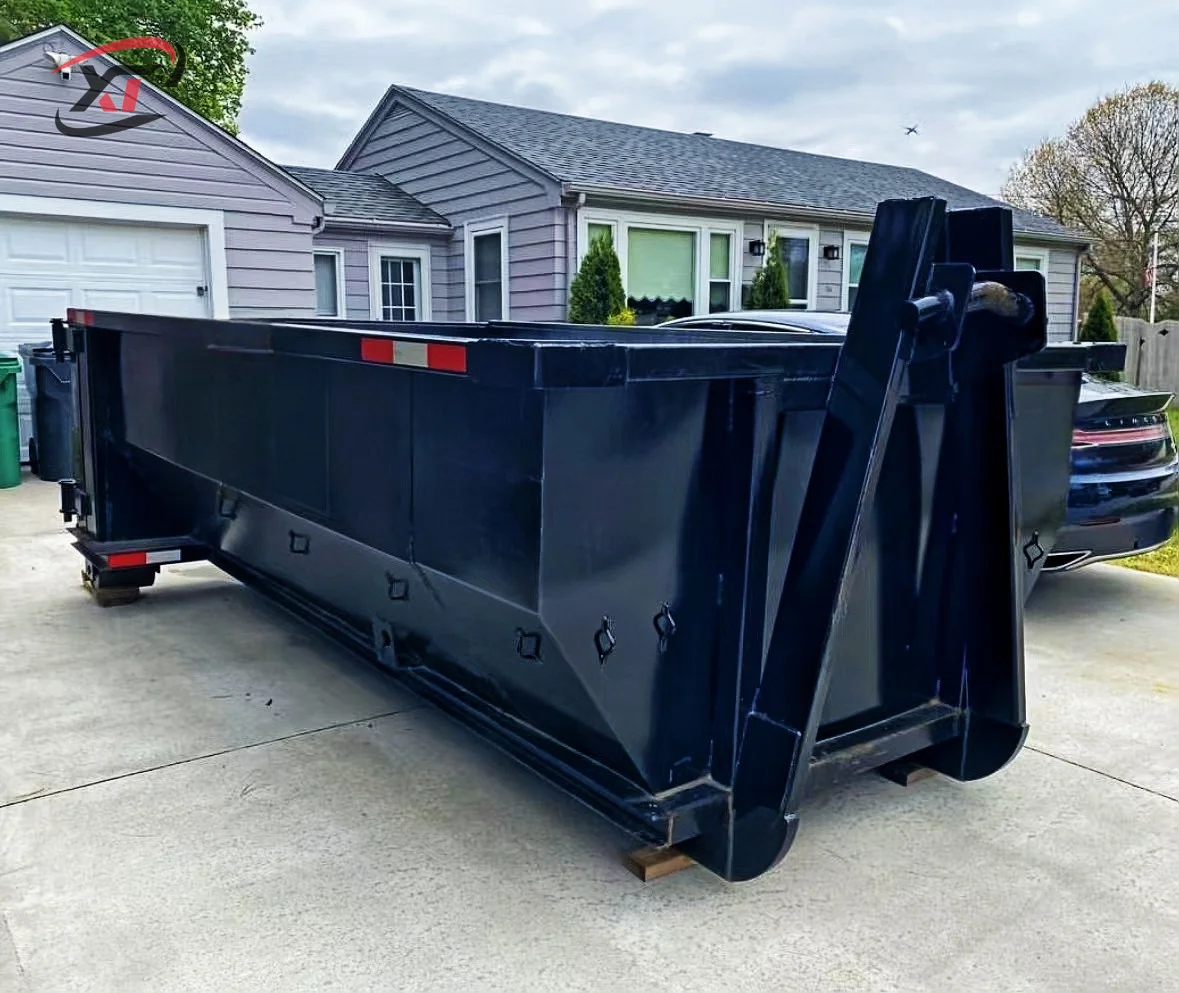 Steel Hook Lift Waste Container Heavy Duty for Mining and Construction