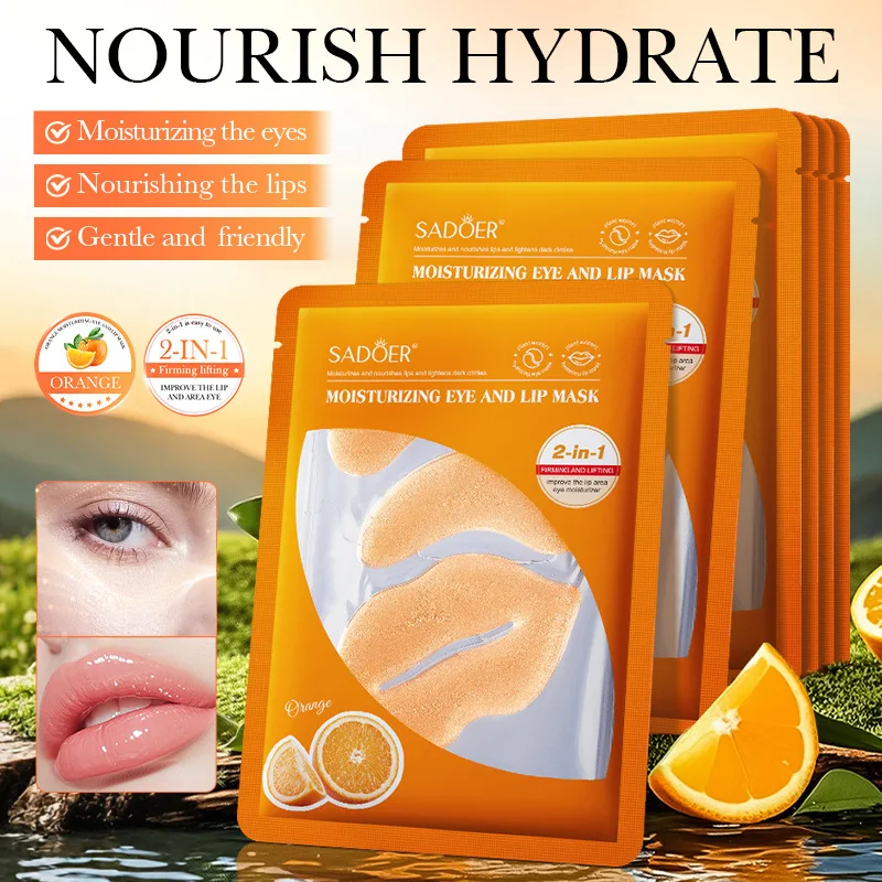 Eye and lip mask combination,removing dead skin fading lip lines,moisturizing and hydrating, removing dark circles under theeyes